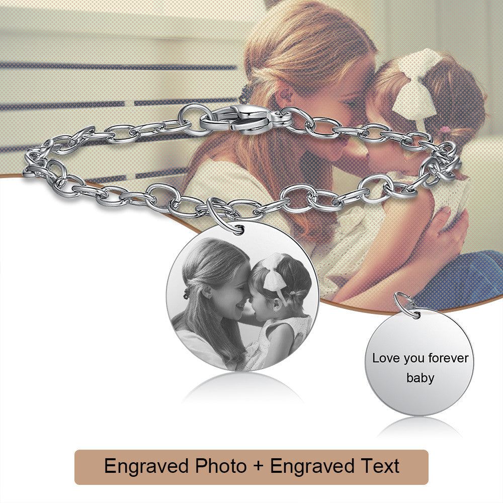 Stainless Steel Customized Photo Bracelet
