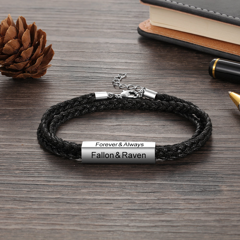 Engraving Stainless Steel Bracelet