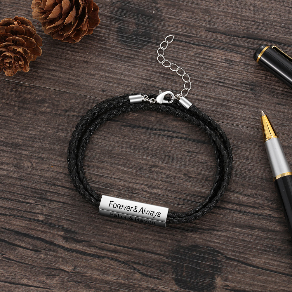 Engraving Stainless Steel Bracelet