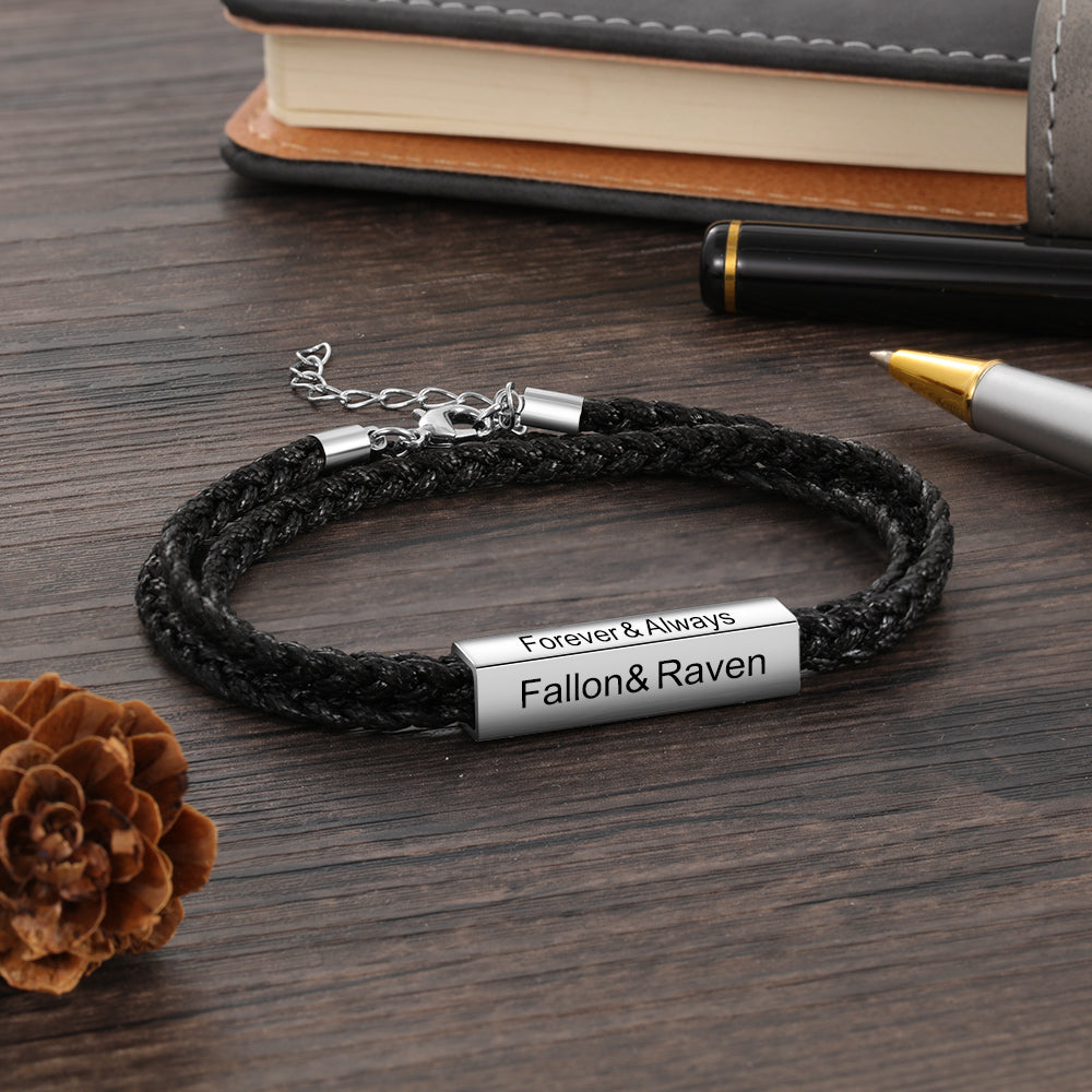 Engraving Stainless Steel Bracelet