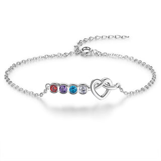 Best Product Birthstone Rhodium Plated Bracelet