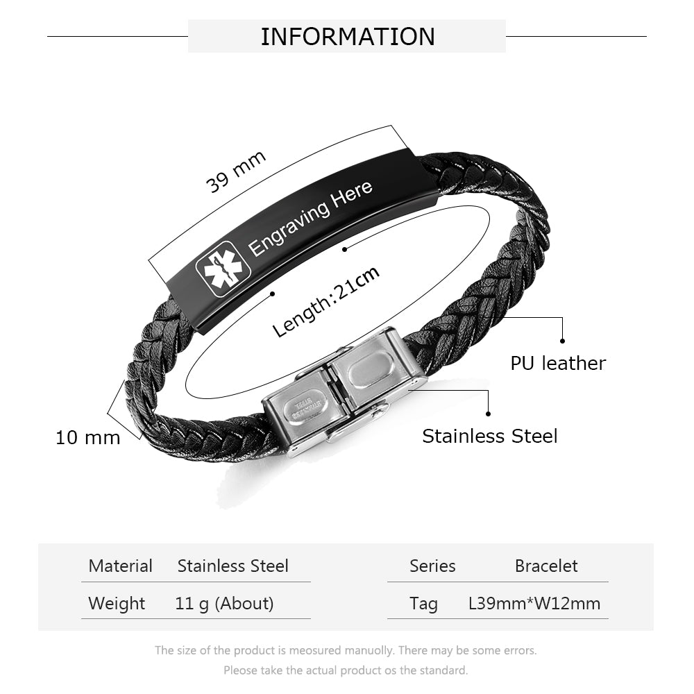 Engraving Stainless Steel Bracelet