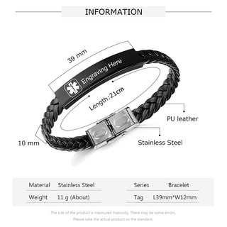Engraving Stainless Steel Bracelet