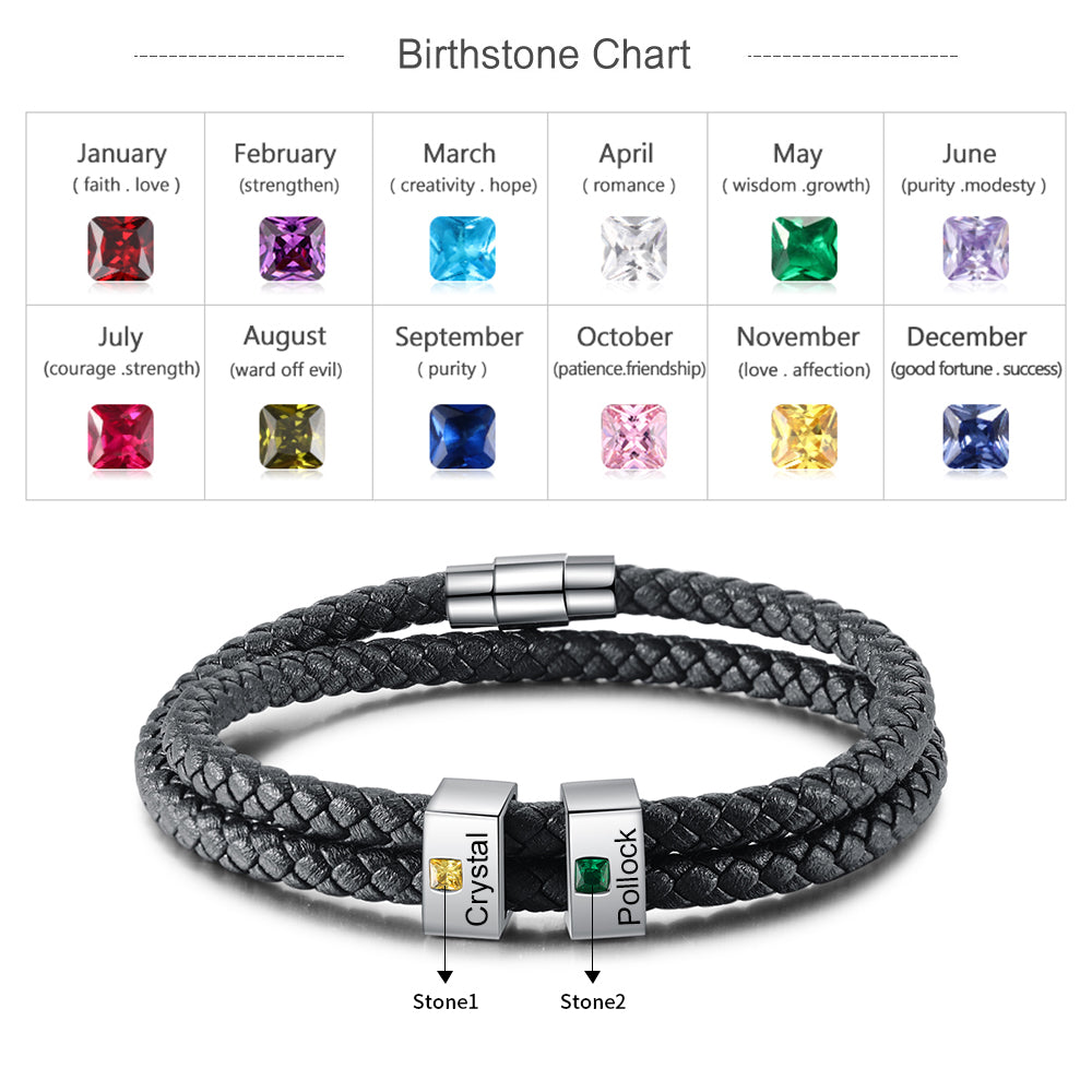Engraved Stainless Steel Bracelet