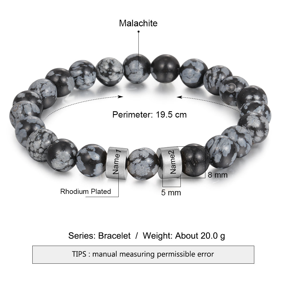 Best Product Engraved Rhodium Plated Bracelet