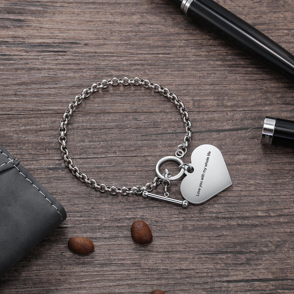 Personalized Stainless Steel Photo Bracelet