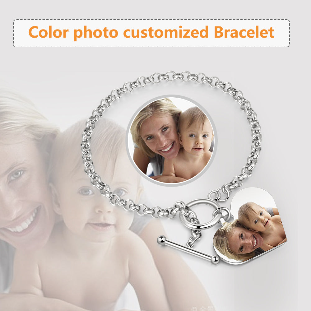 Personalized Stainless Steel Photo Bracelet