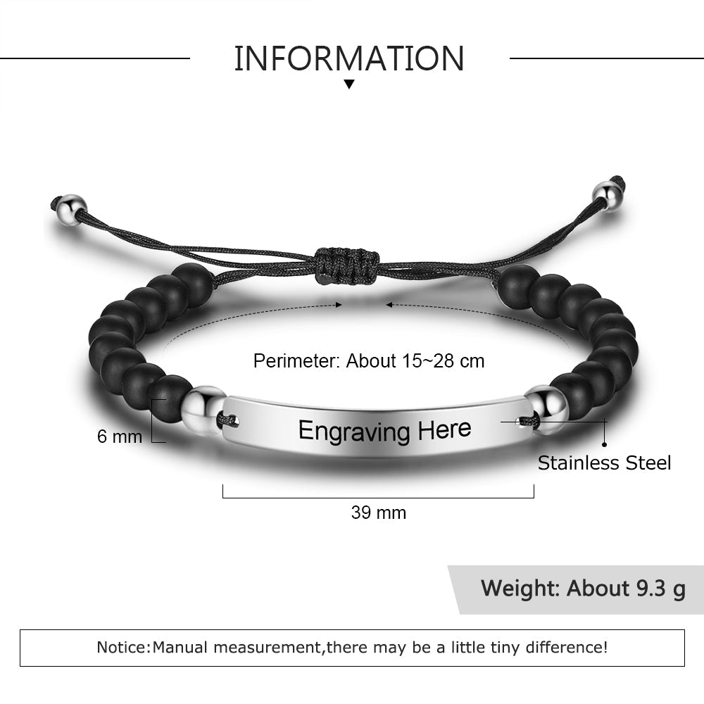 Personalized Stainless Steel Bracelet