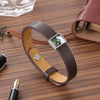 Engraving Photo Stainless Steel Leather Bracelet