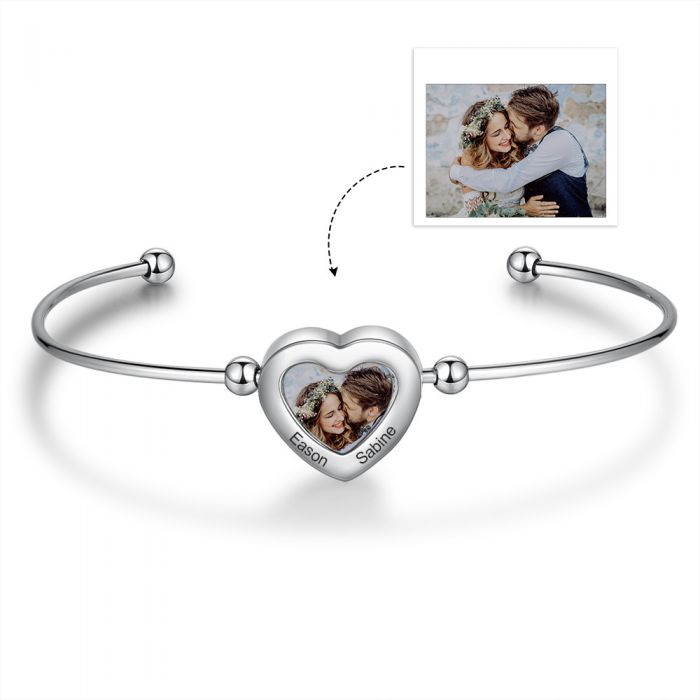 Personalized Stainless Steel Photo Bracelet