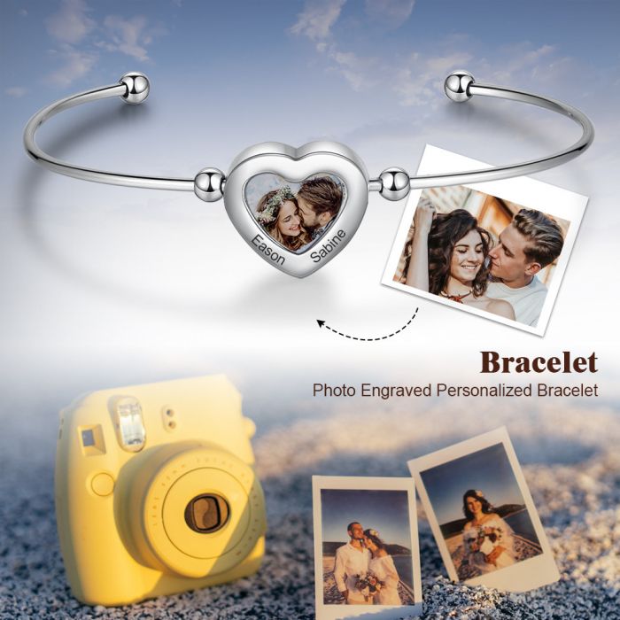 Personalized Stainless Steel Photo Bracelet