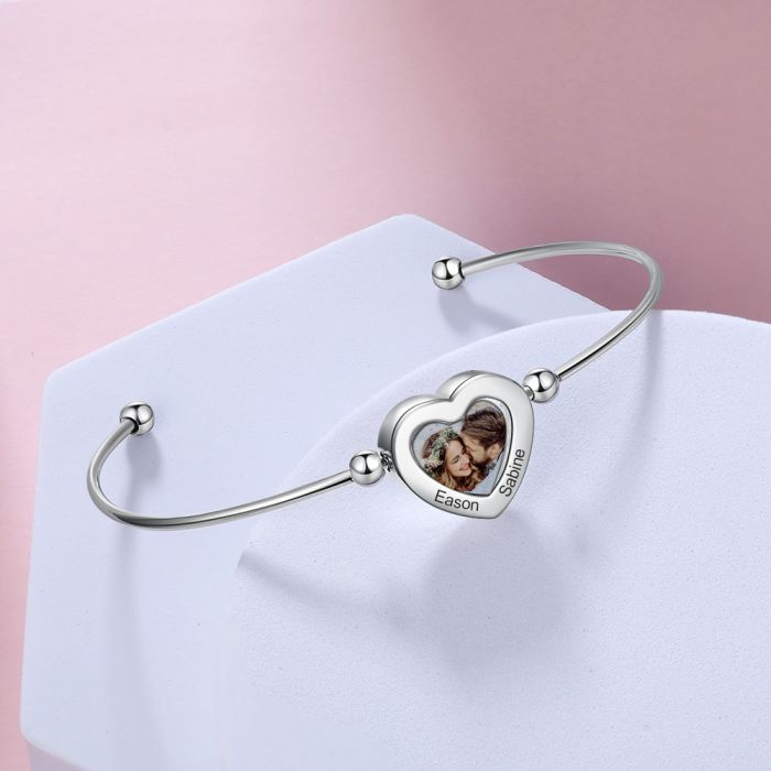 Personalized Stainless Steel Photo Bracelet
