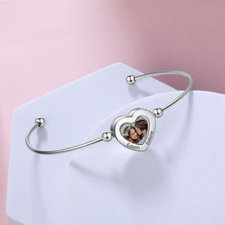 Personalized Stainless Steel Photo Bracelet