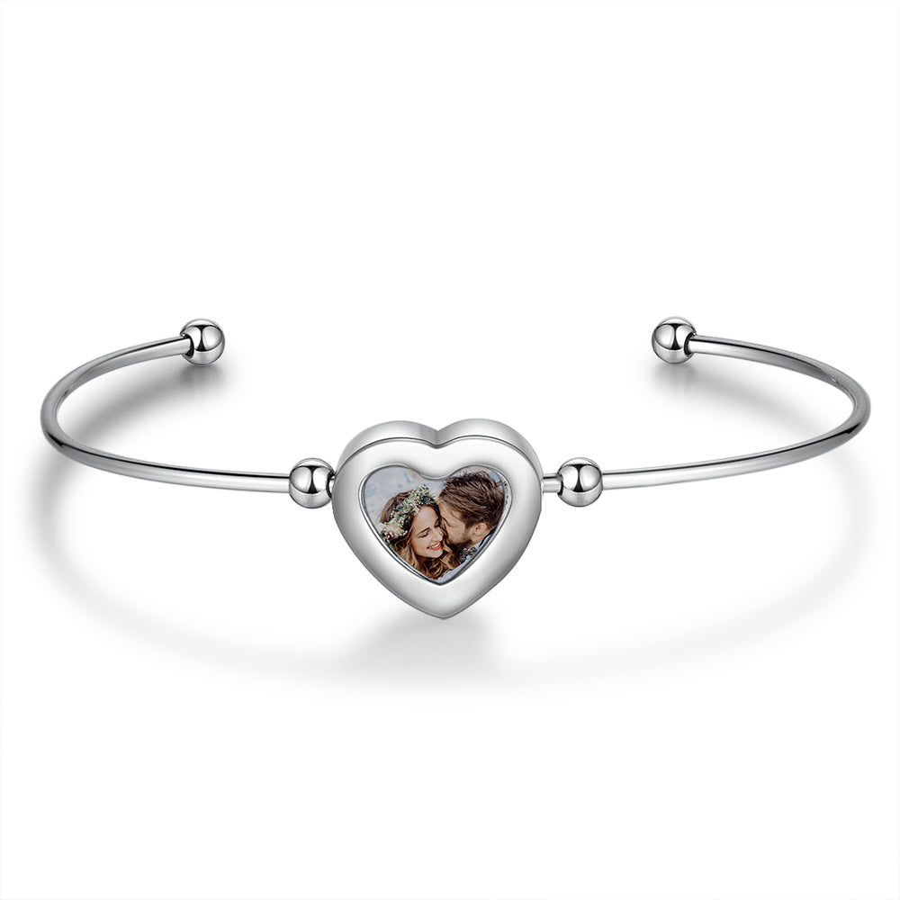 Personalized Stainless Steel Photo Bracelet