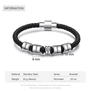 Engraving Stainless Steel Bracelet