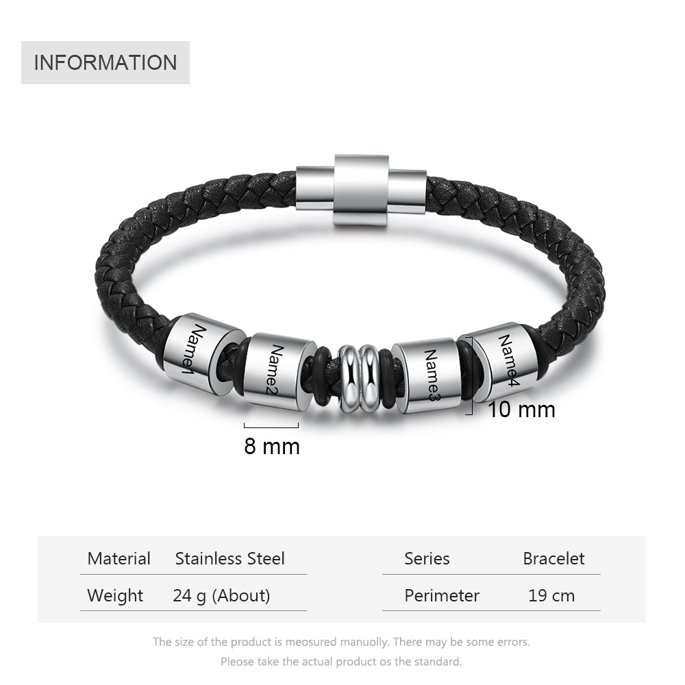 Engraving Stainless Steel Bracelet