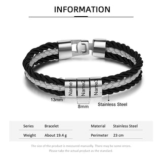 Engraving Stainless Steel Bracelet