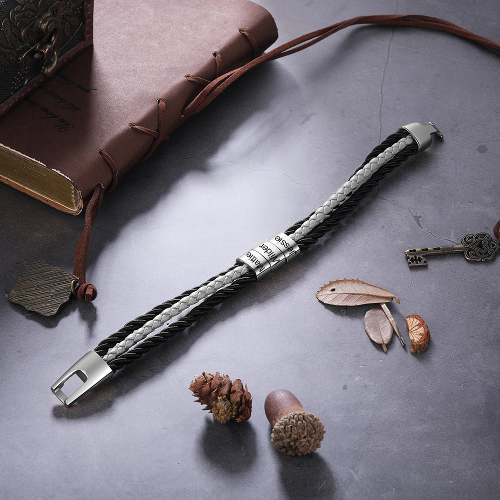 Engraving Stainless Steel Bracelet