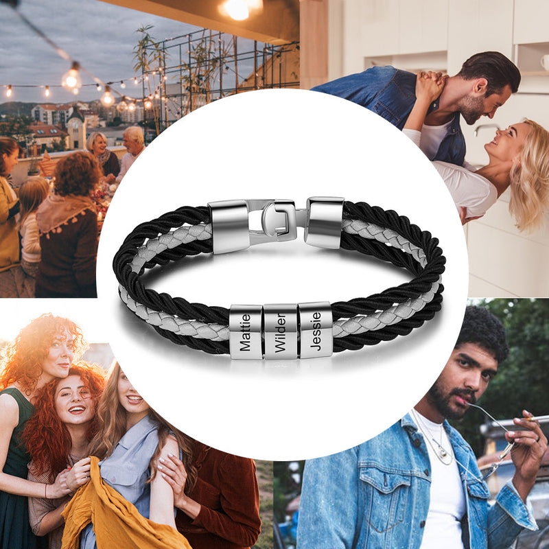 Engraving Stainless Steel Bracelet