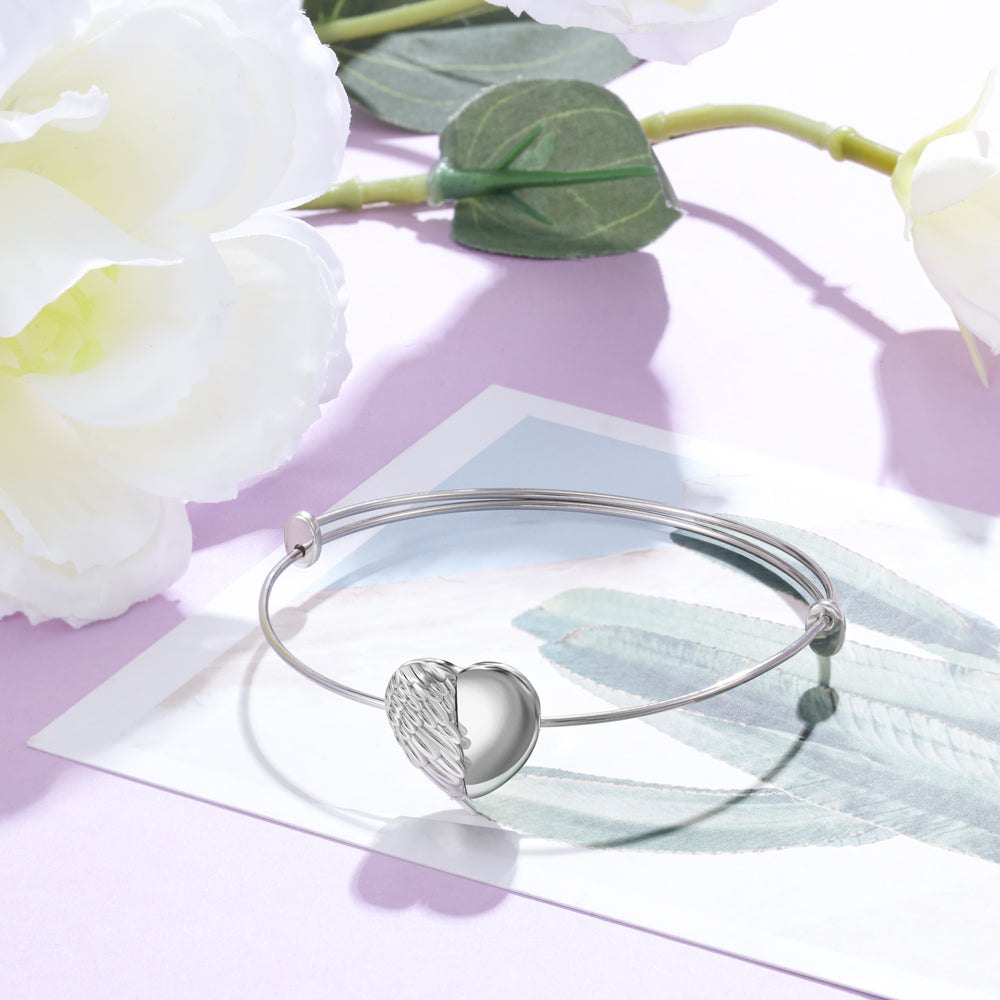 Personalized Photo Rhodium Plated Photo Bracelet