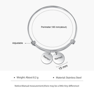 Personalized Stainless Steel Bracelet