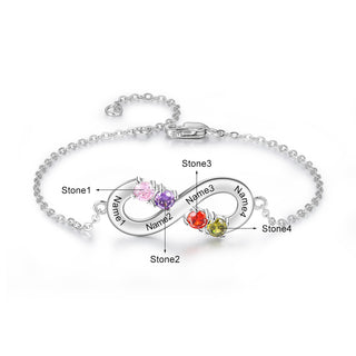 925 Sterling Silver Infinity Bracelet