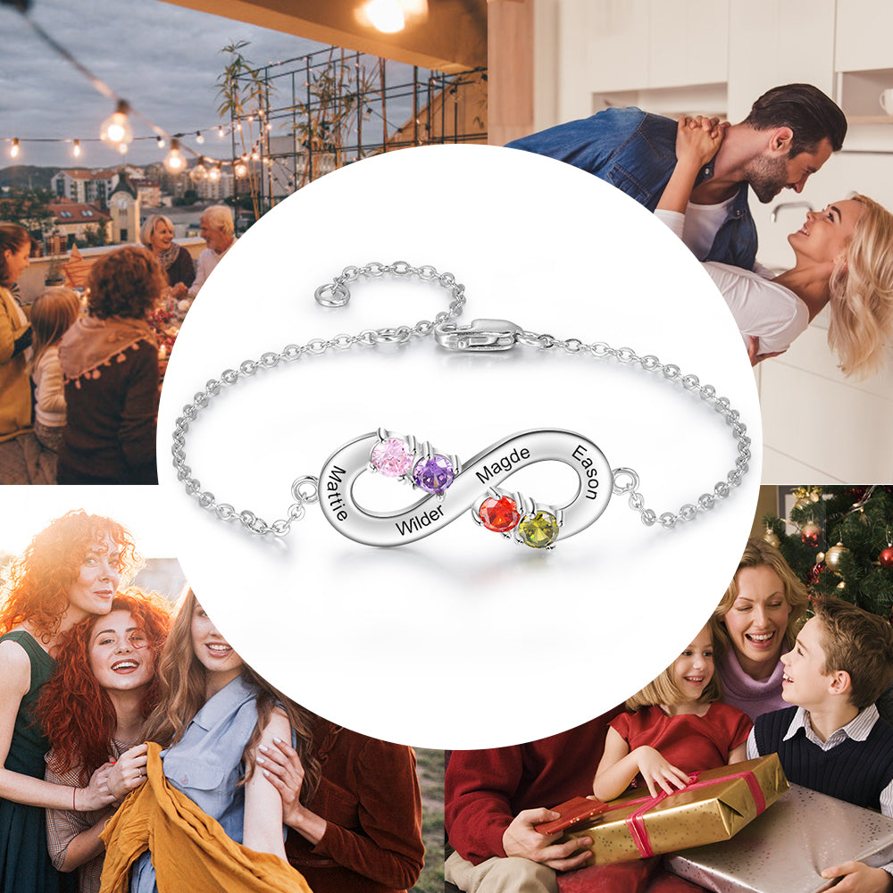 925 Sterling Silver Infinity Bracelet