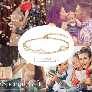 Personalized Rhodium Plated LetterBracelet