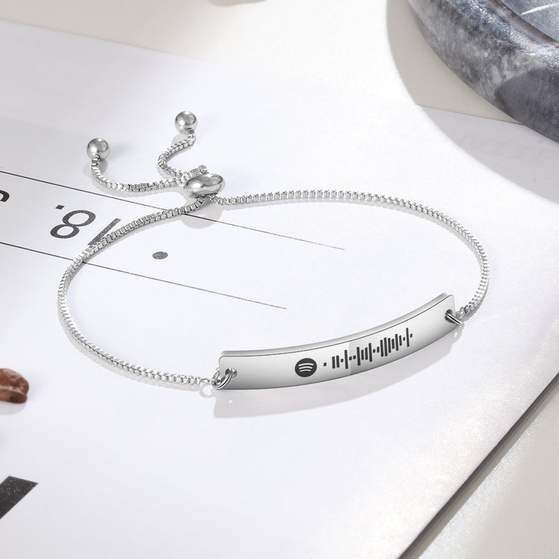 Personalized Stainless Steel Spotify Code Bracelet