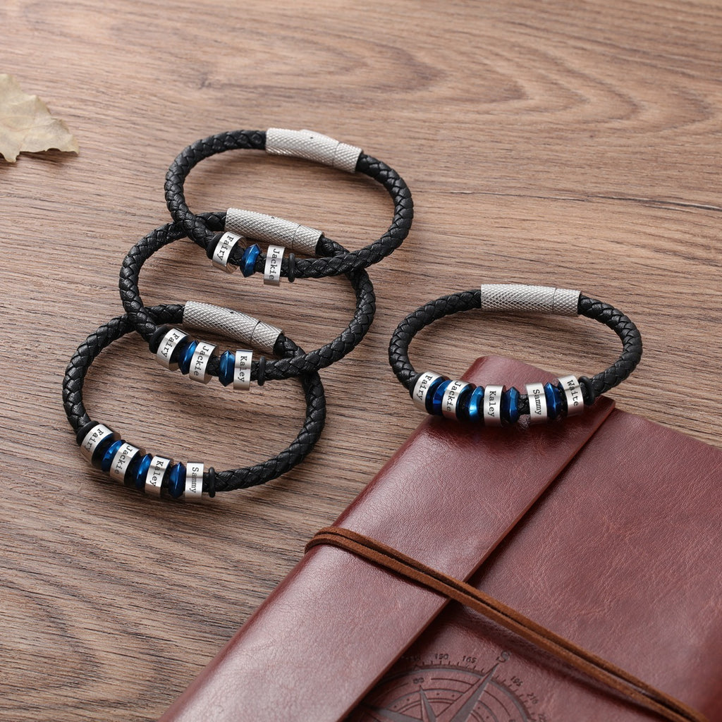 Bead Leather Cord Bracelet
