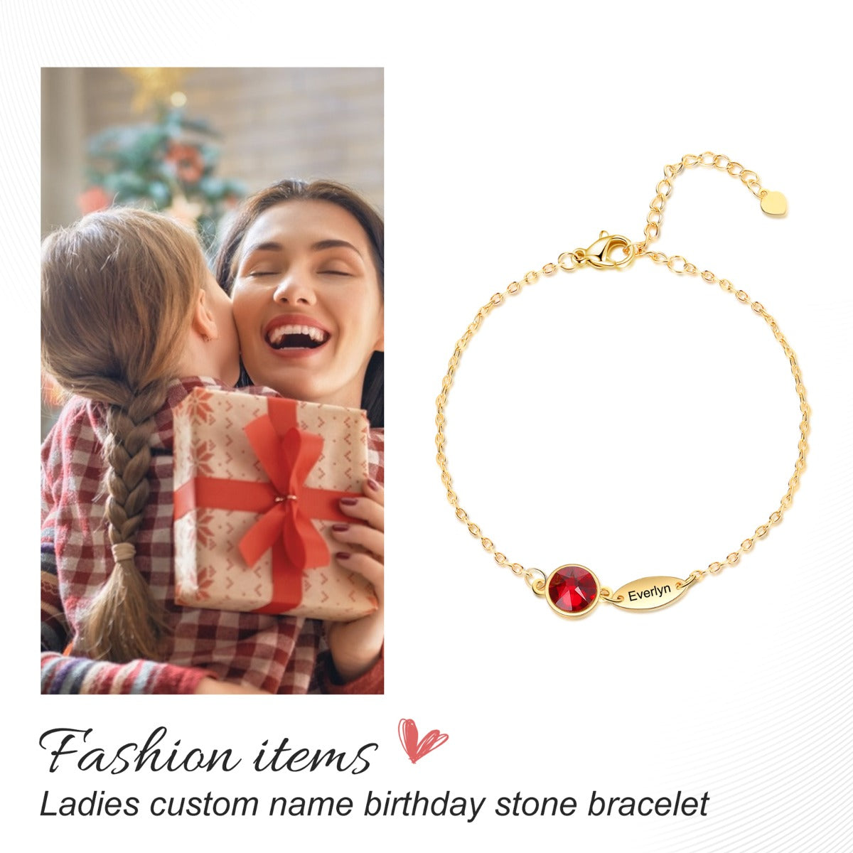 Copper Birthstone Bracelet