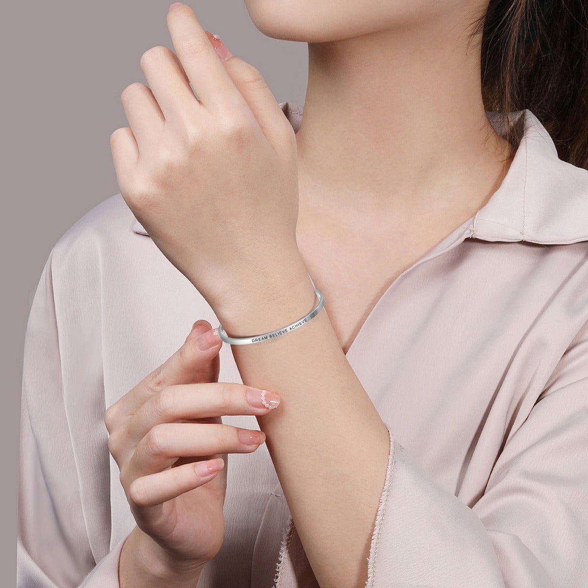 Custom Stainless Steel Bangle Bracelet