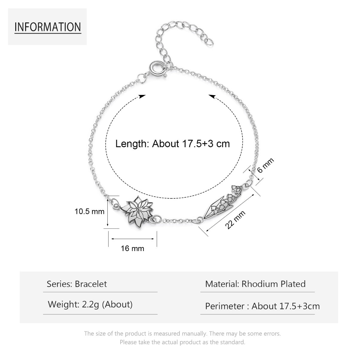 Custom Birthflower Bracelet