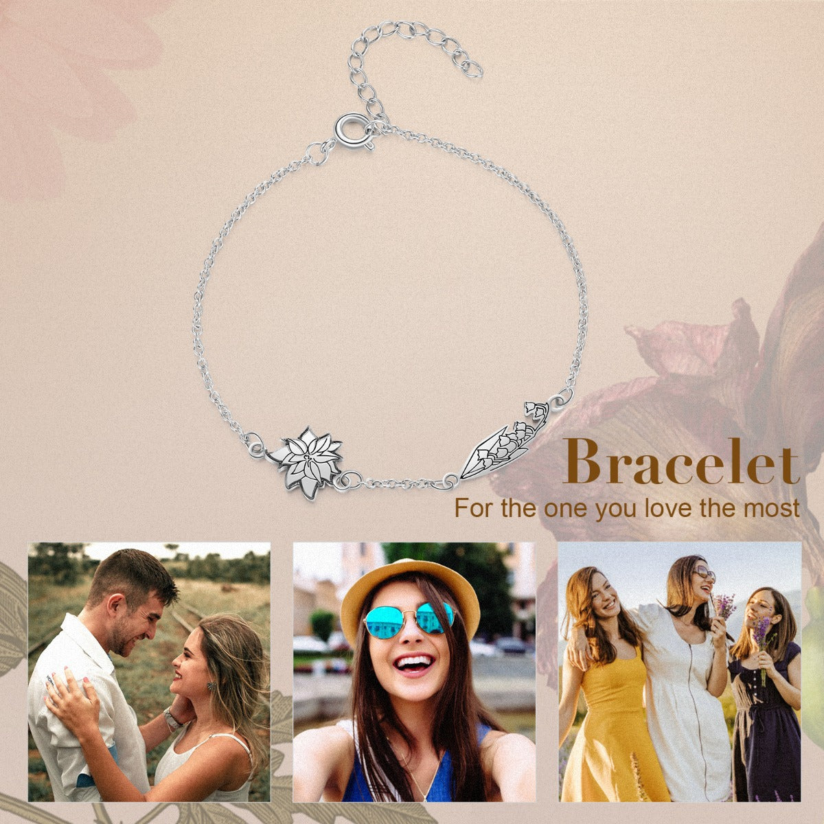 Custom Birthflower Bracelet