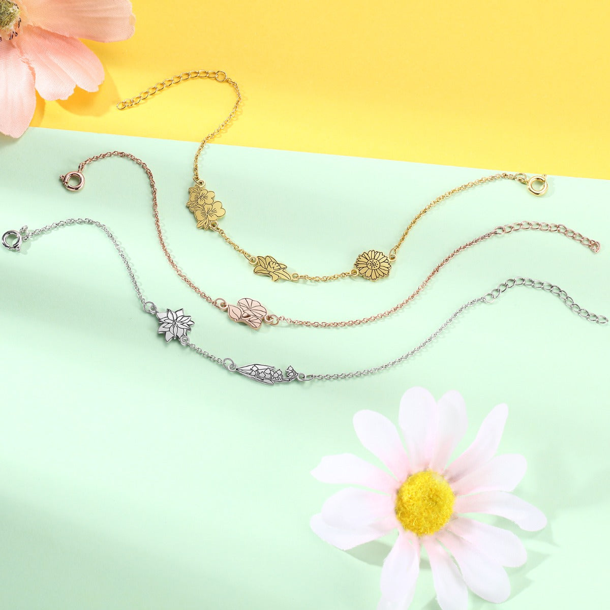 Custom Birthflower Bracelet