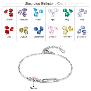Rhoidum Plated Birthtsone Bracelet