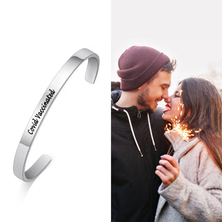 Have Been Vaccinated Engraved Stainless Steel Bracelet