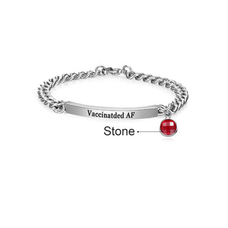 Stainless Steel Vaccination Couple Bracelet