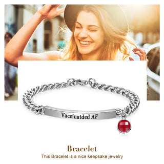 Stainless Steel Vaccination Couple Bracelet