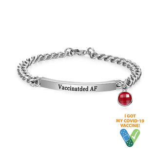 Stainless Steel Vaccination Couple Bracelet