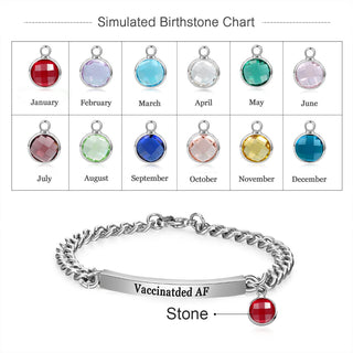 Stainless Steel Vaccination Couple Bracelet