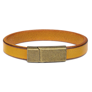 Personalized  Stainless Steel PU Leather Bracelet