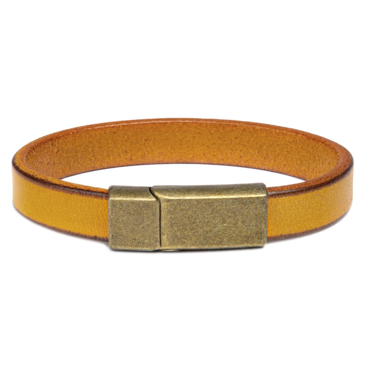 Personalized  Stainless Steel PU Leather Bracelet