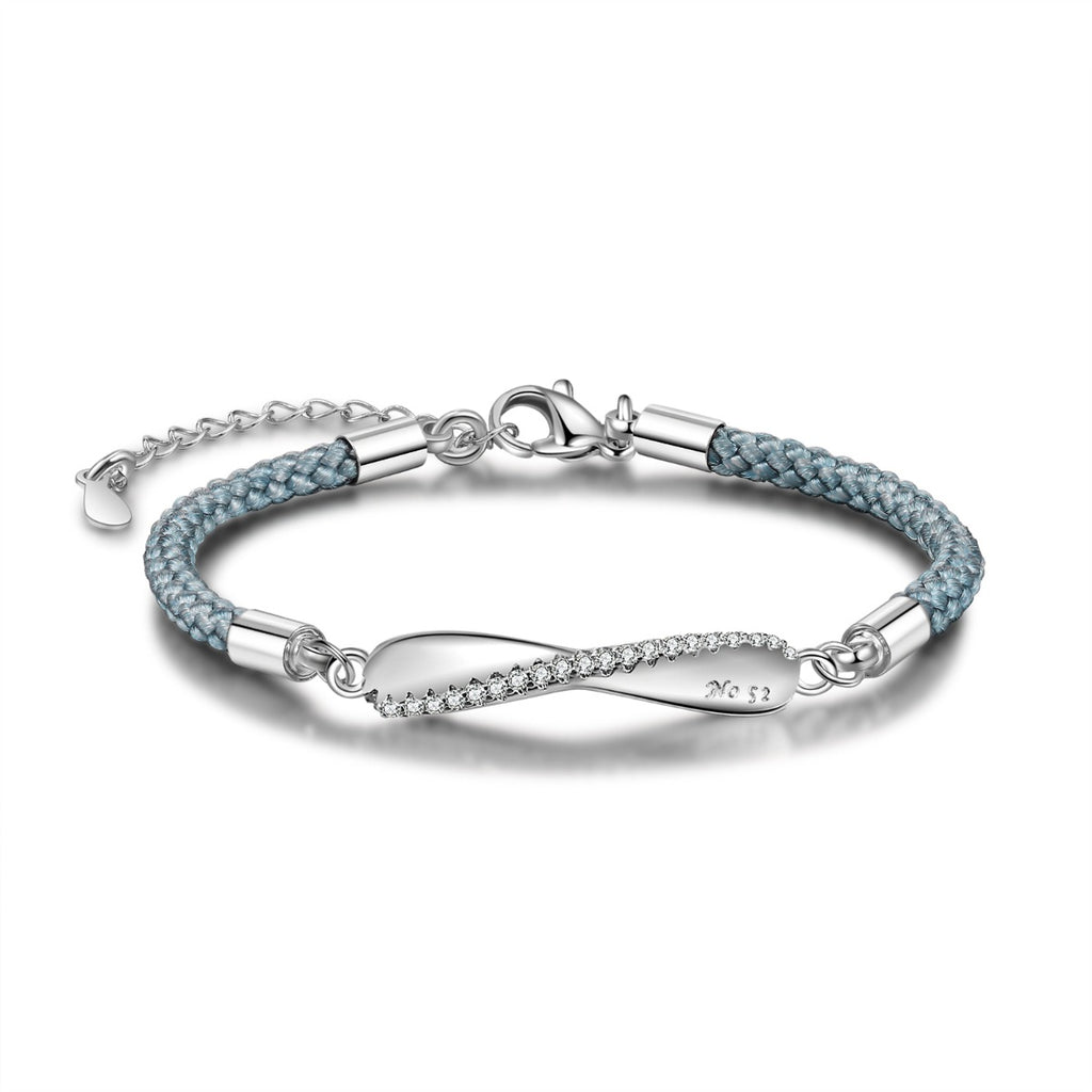 Jewelry Rhodium Plated Couple Bracelet