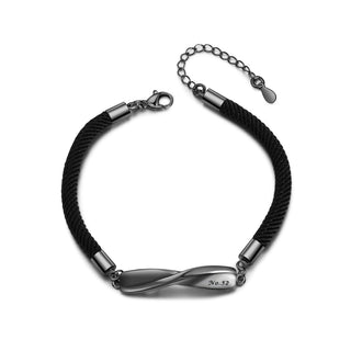 Jewelry Rhodium Plated Couple Bracelet