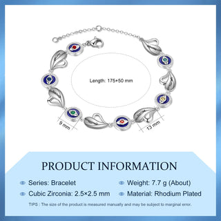 Personalized Evil Eye Bracelet
