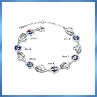 Personalized Evil Eye Bracelet