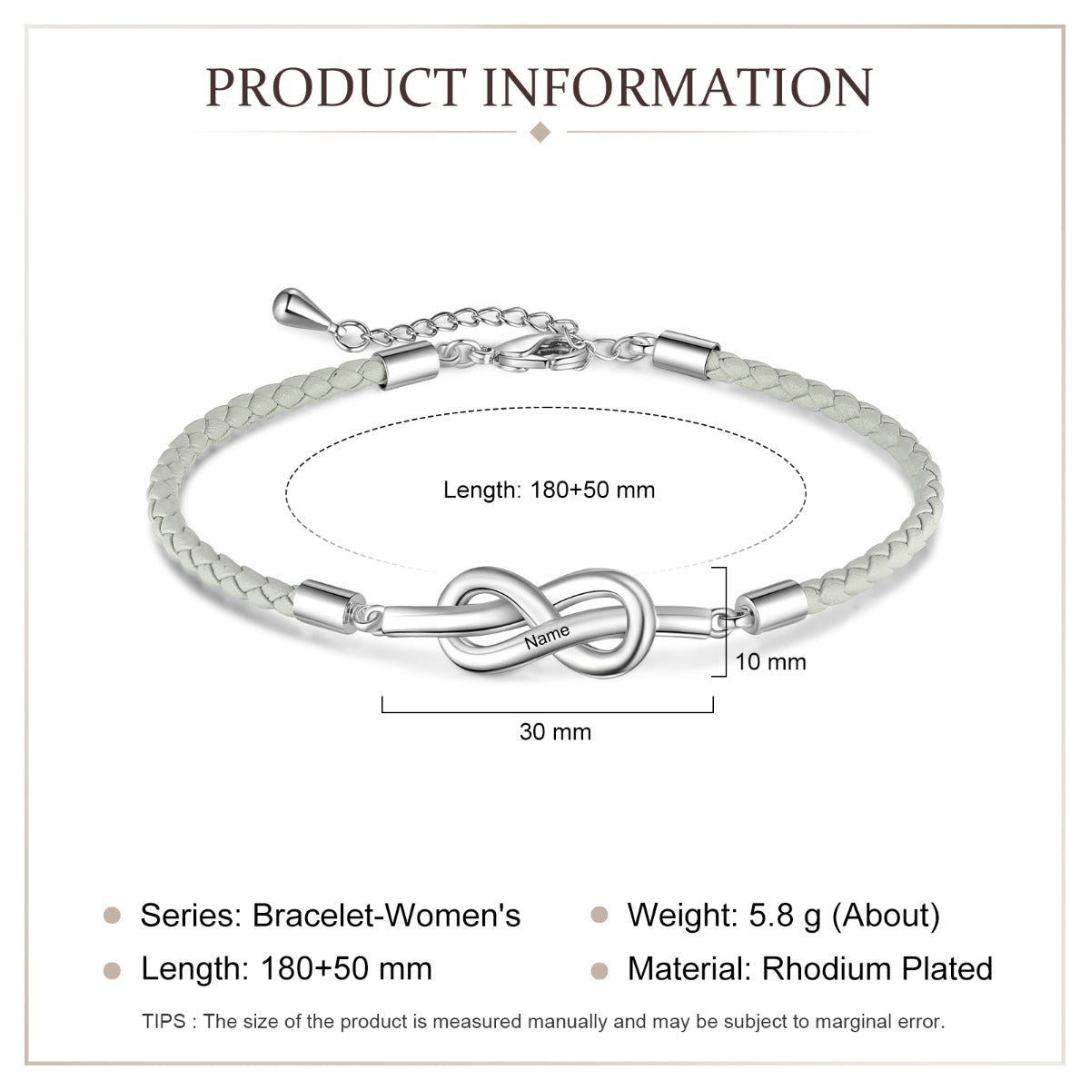 Personalized Couple Bracelet