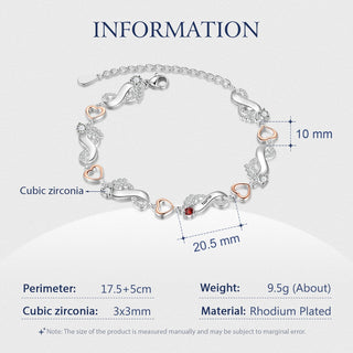 Rhodium Plated Feet Bracelet