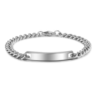 Personalized Stainless Steel Couple Bracelet